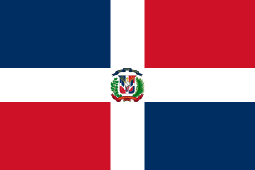 Dominican Republic Flag, The Only Country With A Bible In Its Flag, Red, White, And Blue Country Flags