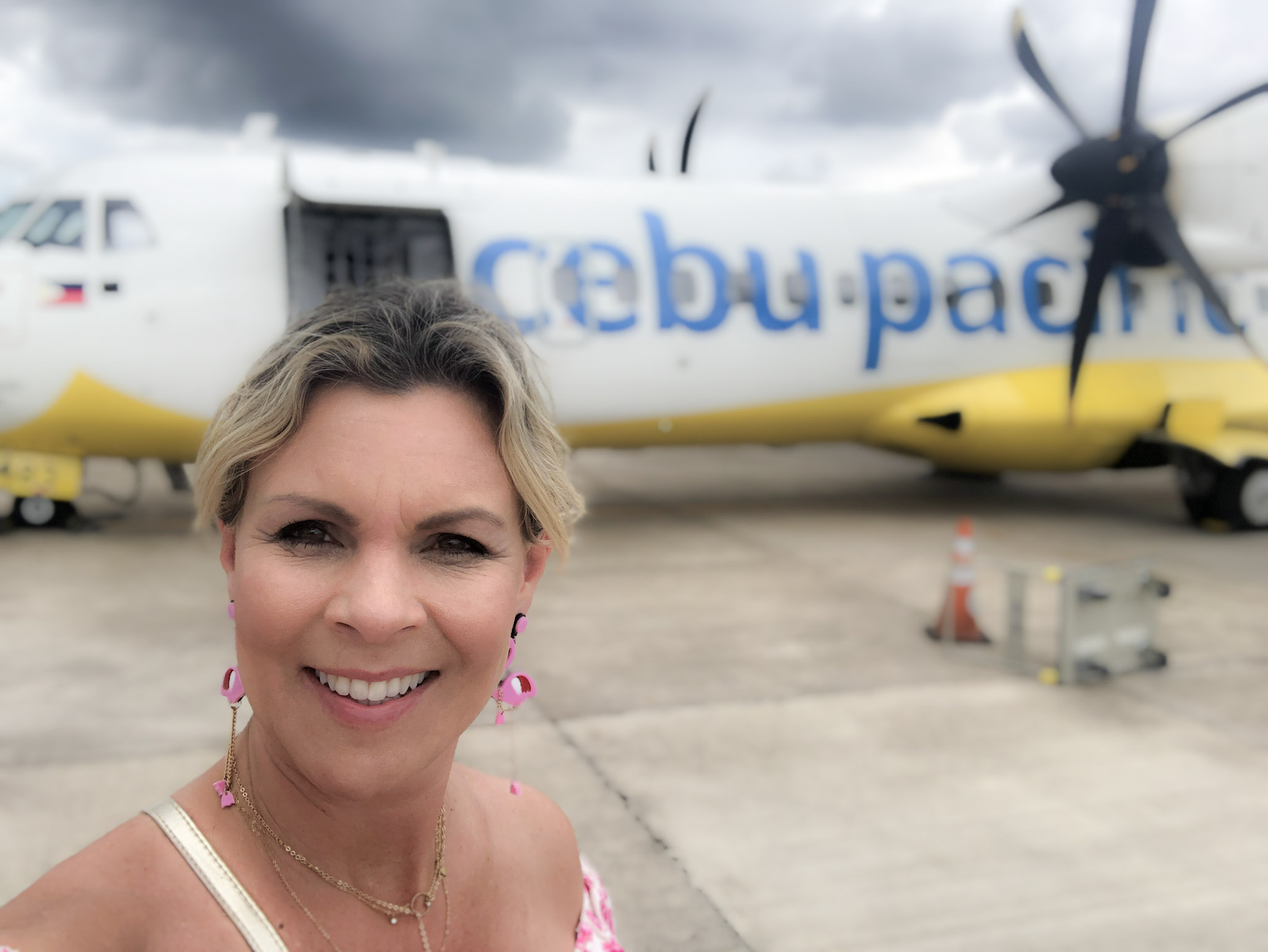 Christi Tasker, Best Travel Bloggers, Cebu Pacific Plane